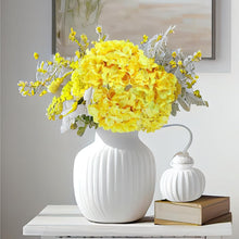 Load image into Gallery viewer, Long-Lasting Yellow Hydrangea Heads with Adjustable Stems - Perfect for Events