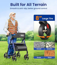 Load image into Gallery viewer, Lightweight Aluminum Walker for Seniors - Foldable, Adjustable Height &amp; Storage