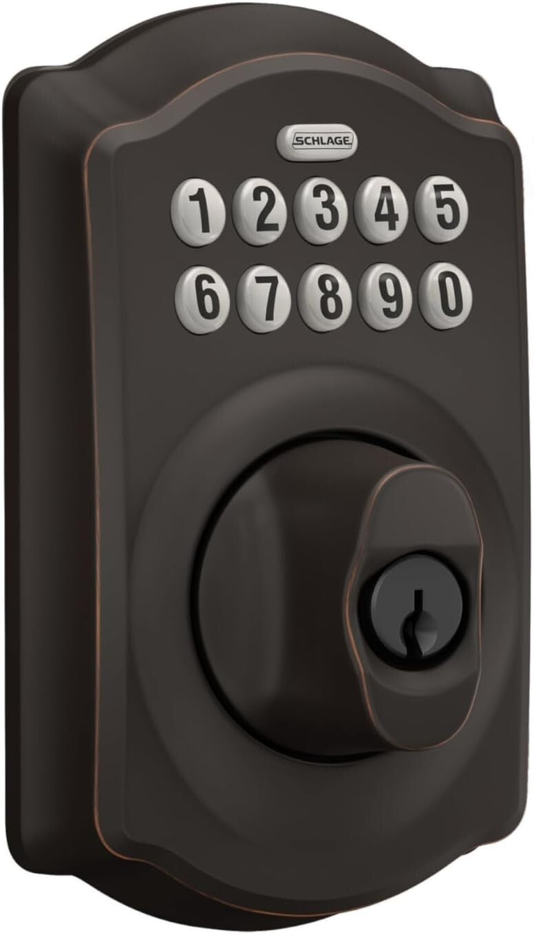BE365 V CAM 716 Keypad Deadbolt - Illumination & Low Battery Indicator Included