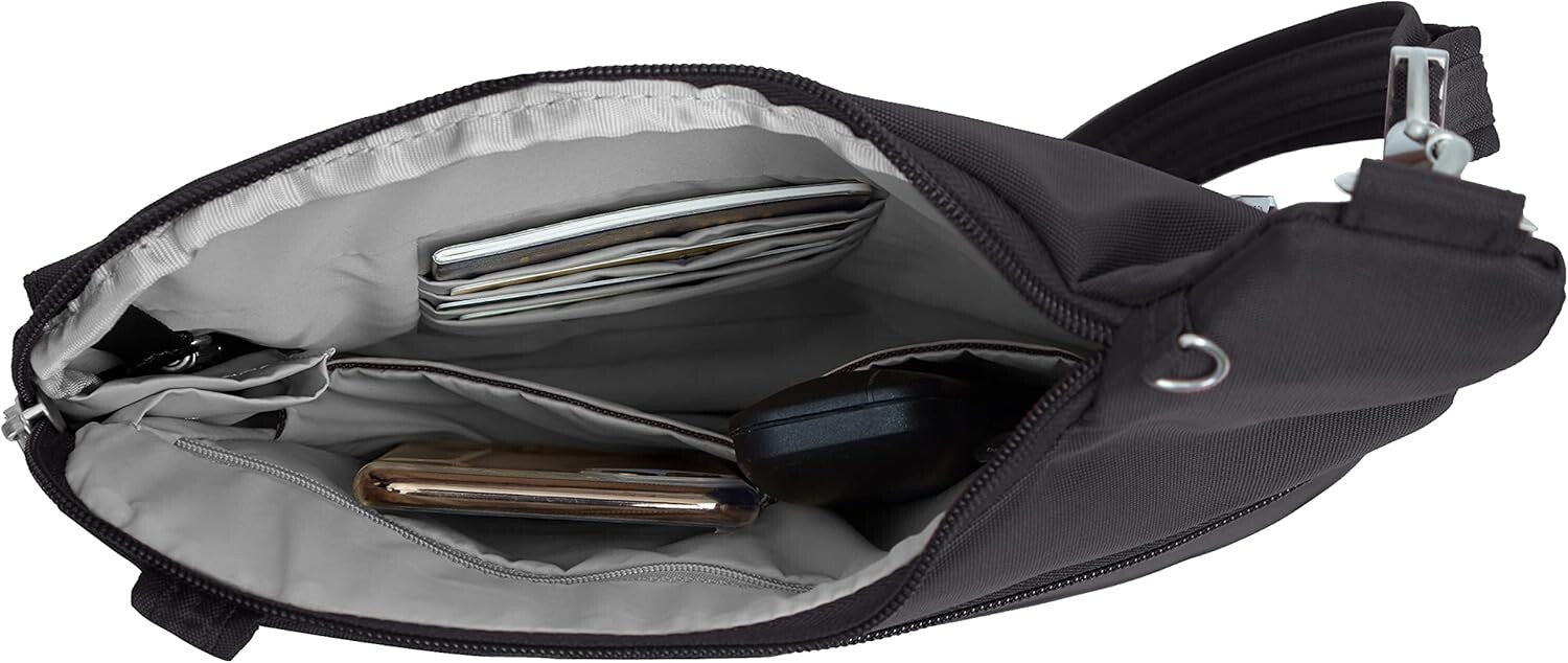 Fashionable Cross-Body Bag with Patented Anti-Theft System and RFID Protection