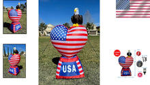 Load image into Gallery viewer, Celebrate July 4th with 5 Ft Inflatable Love Heart &amp; Eagle, LED Lit Decoration
