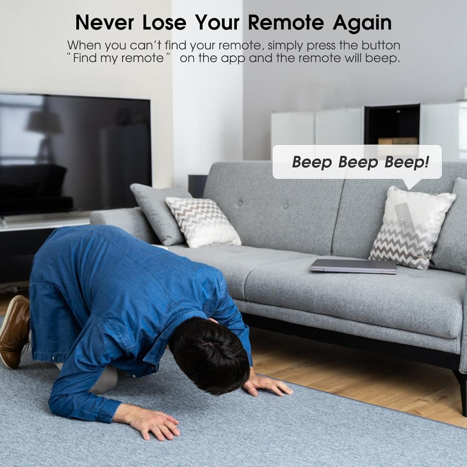 All-in-One Universal Remote: Rechargeable & Control 60 IR/Bluetooth/WiFi Devices