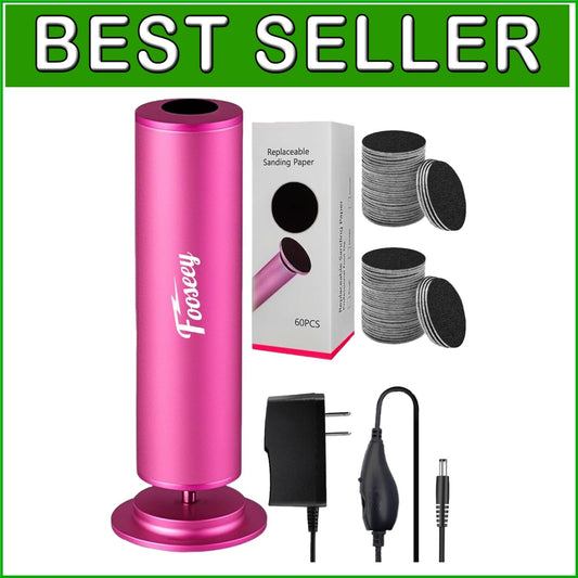 Electric Foot File with 60 Sandpaper Discs - Adjustable Speed Callus Remover