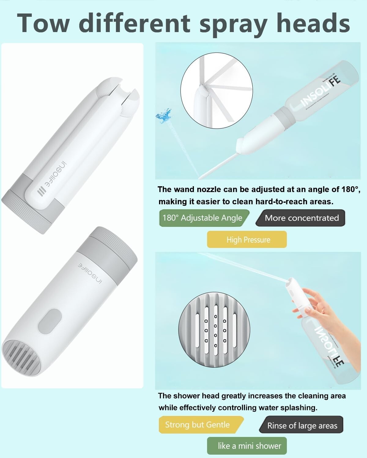 Lightweight Portable Bidet with USB Charging - Perfect for Travel Hygiene