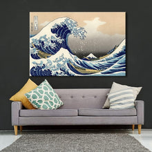 Load image into Gallery viewer, Stunning 48x32 Giclee Print of Hokusai's Great Wave - Wall Art for Elegance