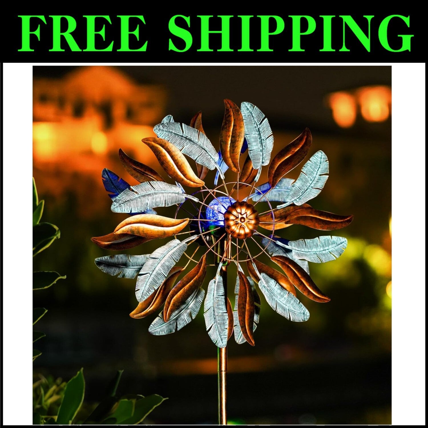 Kinetic Garden Windmill 87'' Extra Large - Adjustable Height & Easy Assembly