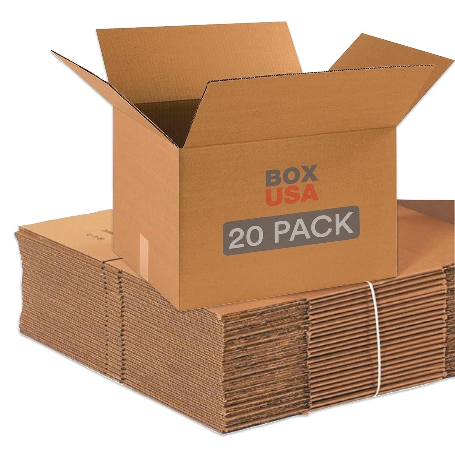 20-Pack Medium Moving Boxes 18x14x12" - Heavy-Duty Corrugated Storage Solution