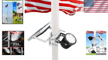 Load image into Gallery viewer, Patio Solar Flag Light with Dual Brightness - Fits 1.4-3” Poles, Easy Install