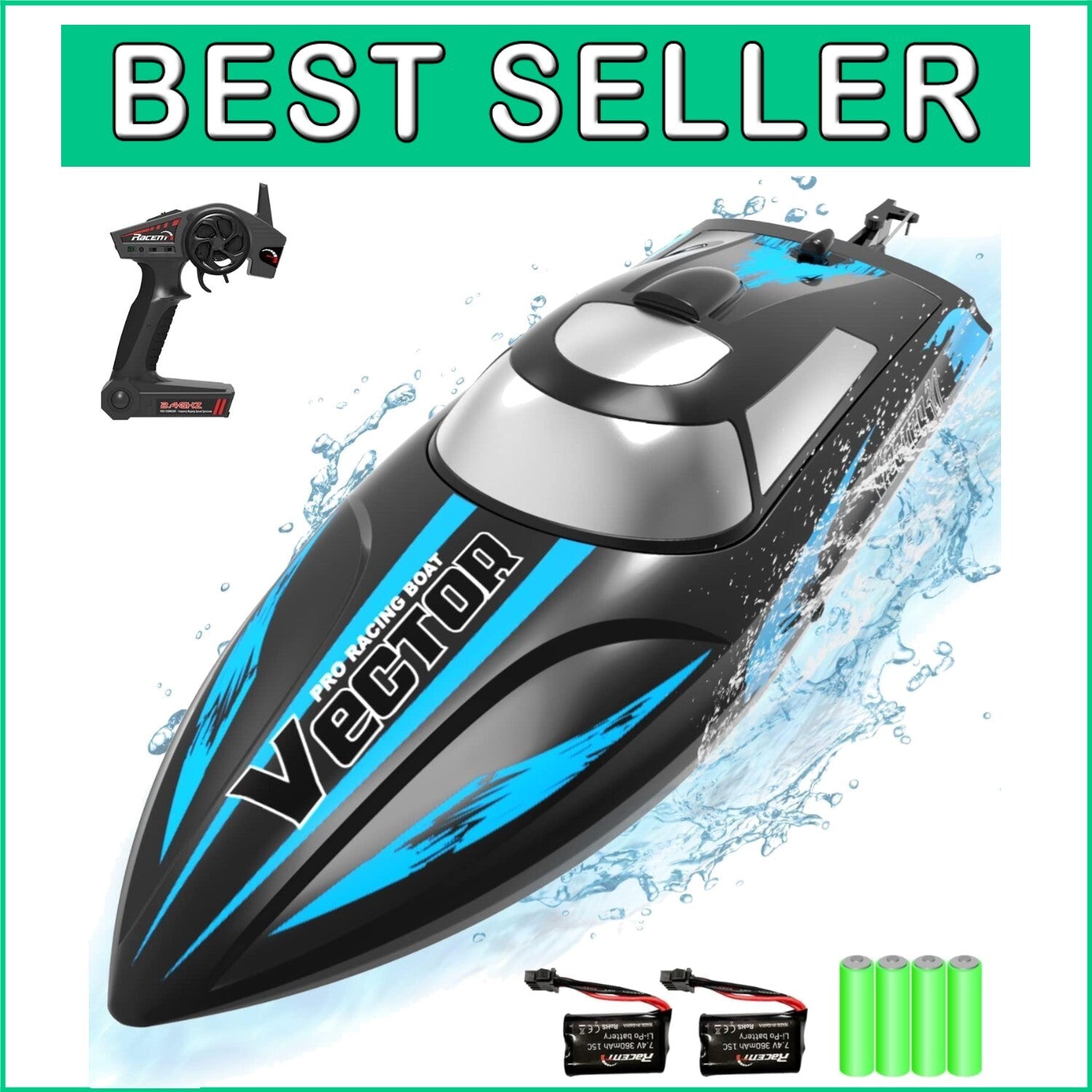 Exciting Remote Control Boat for Pools & Lakes - Supports Multiplayer Racing