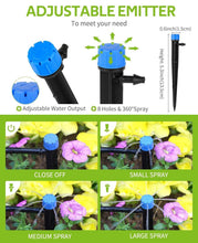 Load image into Gallery viewer, 98.4ft Adjustable Drip Irrigation Kit for Efficient Plant Watering System