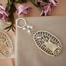 Load image into Gallery viewer, Set of 50 Our Lady of Guadalupe Wood Keychains in Organza Bags for Baptism