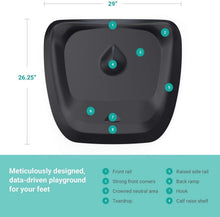 Load image into Gallery viewer, Topo Comfort Mat: The Original Not-Flat Anti-Fatigue Desk Mat in Obsidian Black