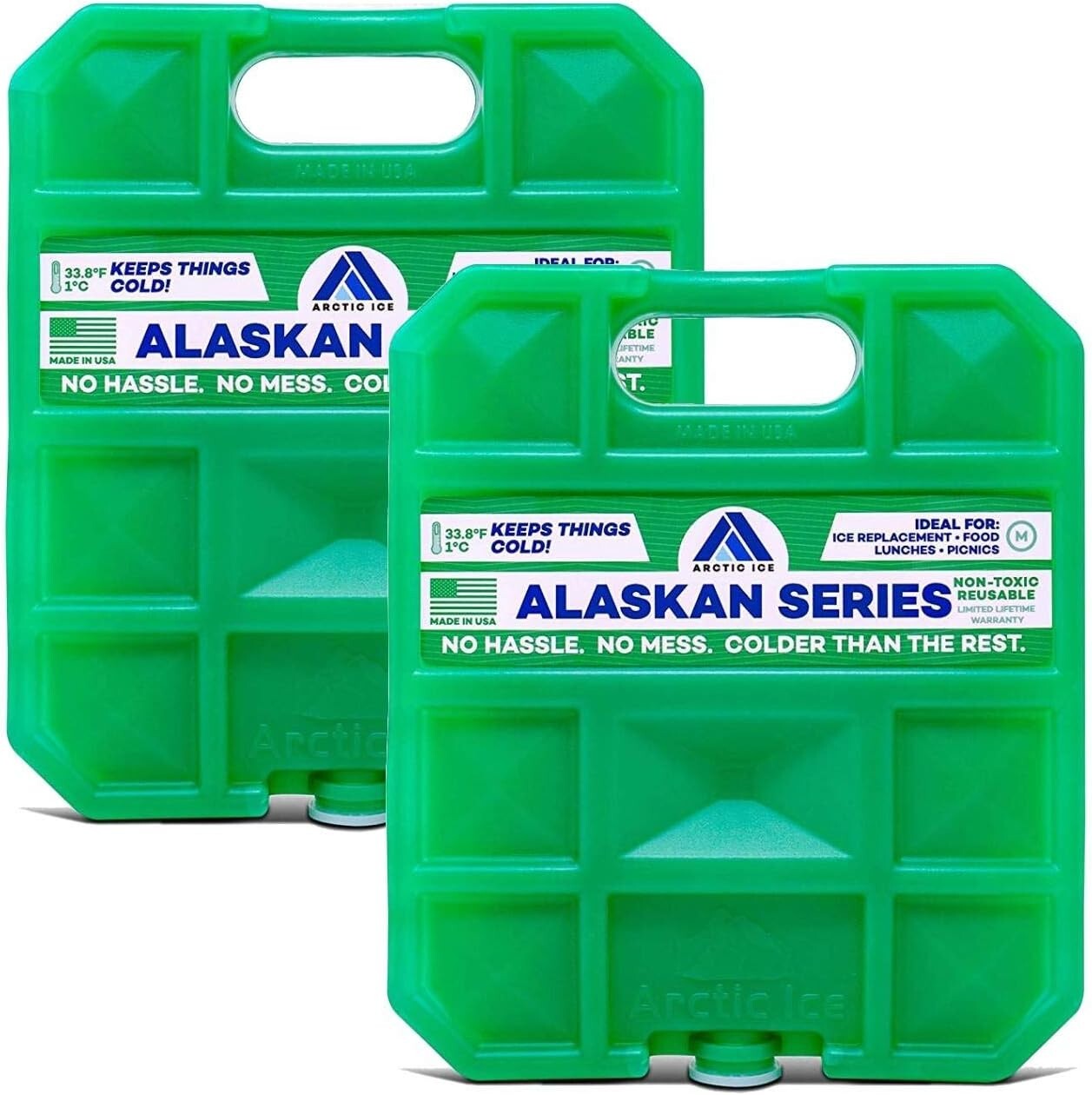 Durable Alaskan Ice Packs - 32°F Cooling Solution for All Occasions - 2-Pack