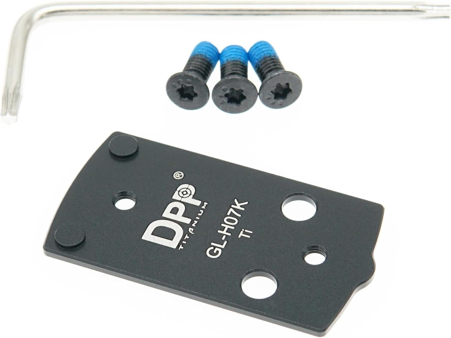 Glock 43X/48 MOS Titanium Adapter Plate for Holosun 407K - No Slide Modification