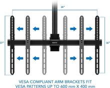 Load image into Gallery viewer, Commercial Grade Ceiling TV Mount Bracket - Fits 22 to 75 Inch Flat Panels