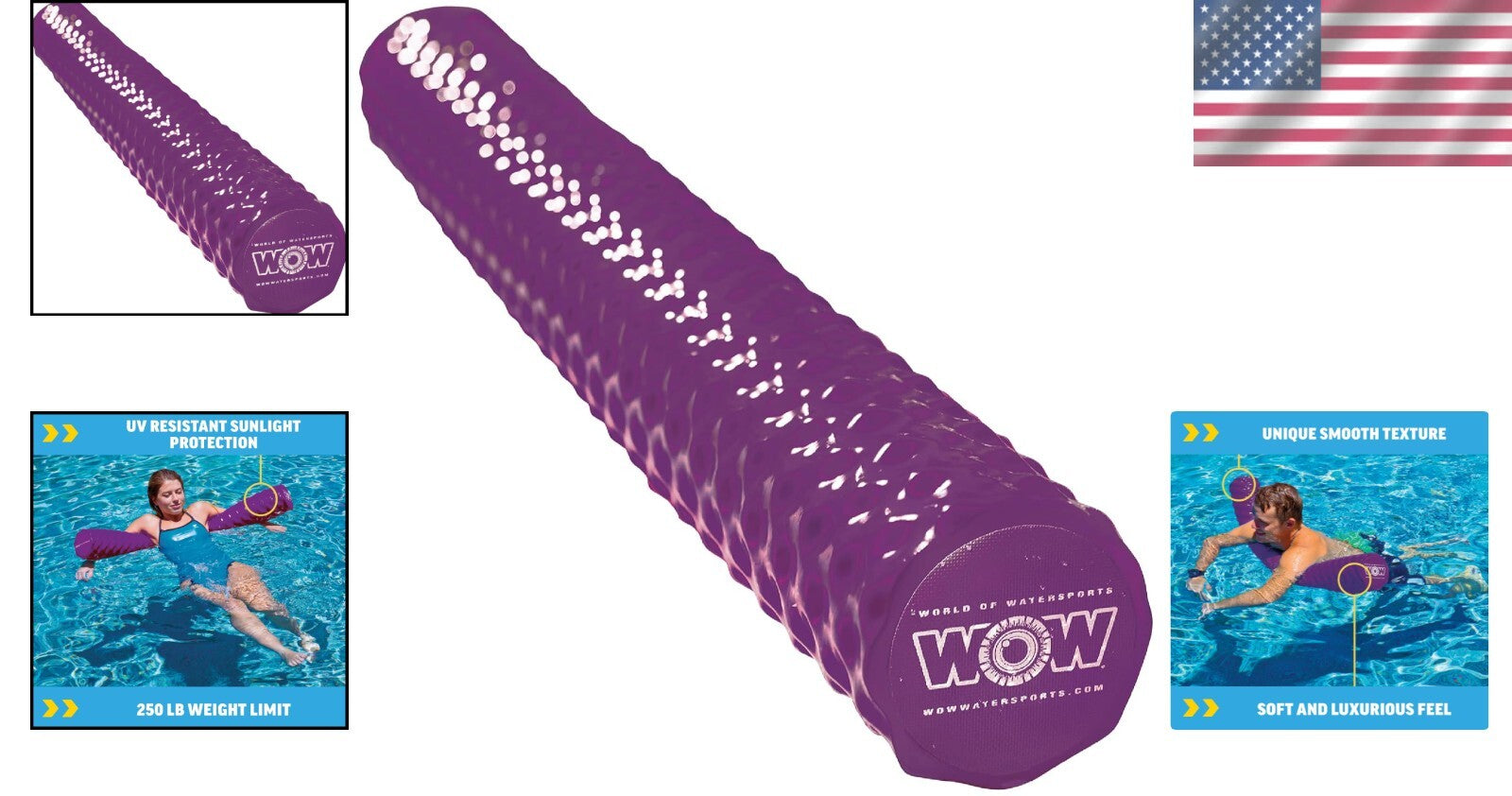 Durable 46" Foam Pool Noodle with Comfort Grip - Perfect for Lakes & Pools