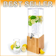Load image into Gallery viewer, Versatile Acrylic Beverage Dispenser with Stainless Steel Spigot - 1.25 Gallons