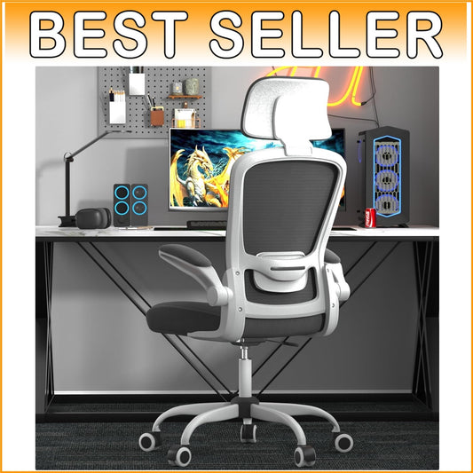 Comfy High Back Ergonomic Gamer Chair with Lumbar Support & Swivel Functionality