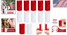 Load image into Gallery viewer, 24-Piece Magnetic Outdoor Flag Weights - Waterproof &amp; Stylish Red/White