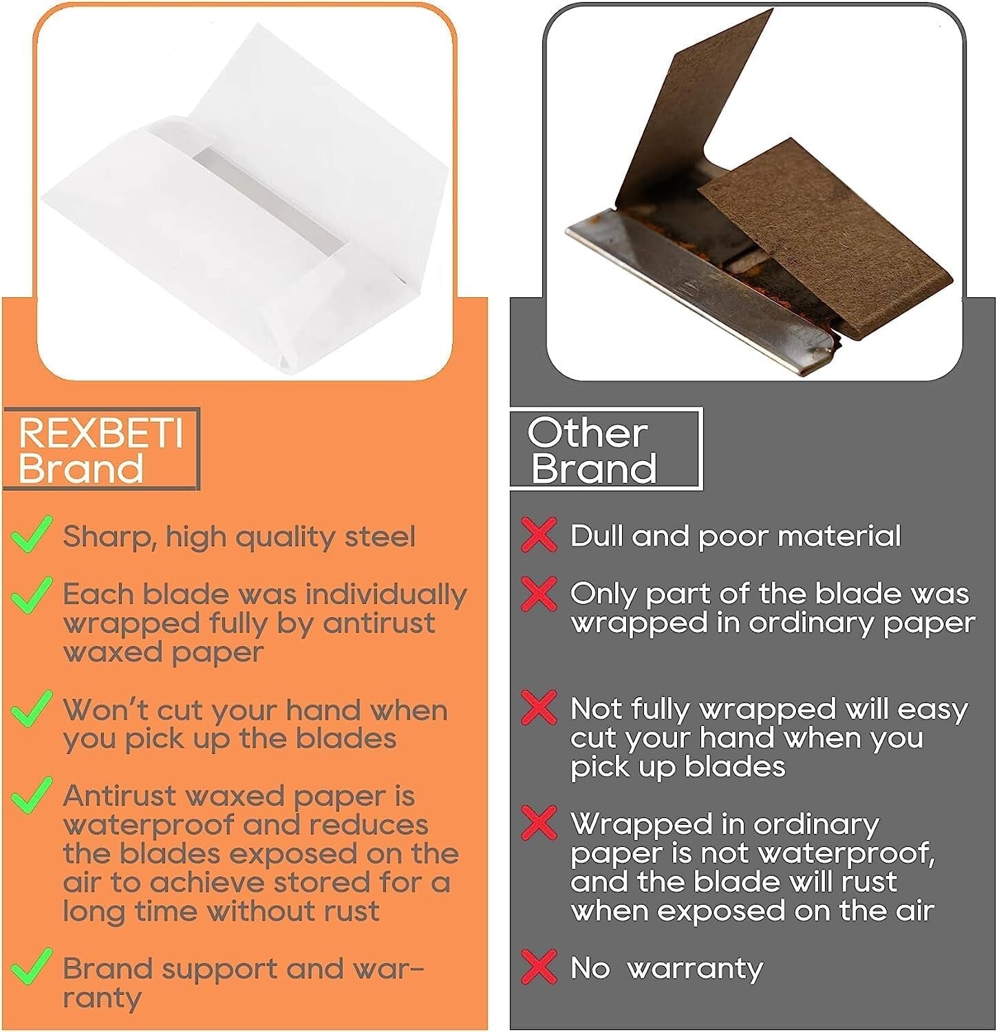 High-Quality 800PCS Steel Razor Blades - Ideal for Professionals & DIY Projects