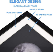 Load image into Gallery viewer, High-Definition Moon Phases Canvas Wall Art - 4 Elegant Panels for Any Space