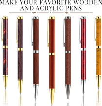 Load image into Gallery viewer, DIY Wood Turning Pen Kit - 30 Pcs in Black, Silver, Gold for Personalized Gifts