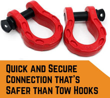 Load image into Gallery viewer, Unbreakable GearAmerica D-Ring Shackles - 2 Pack for Secure Towing &amp; Recovery