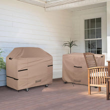 Load image into Gallery viewer, Weatherproof BBQ Cover 55" for 3-5 Burner Grills - Secure &amp; Stylish Protection