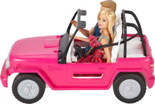 Load image into Gallery viewer, Pink 2-Seater Beach Cruiser Toy with Barbie &amp; Ken Dolls - Imagination Awaits