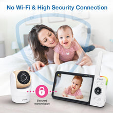 Load image into Gallery viewer, Baby Monitor with 7" Screen, Pan &amp; Tilt Cameras, 1000ft Range - Ultimate Safety