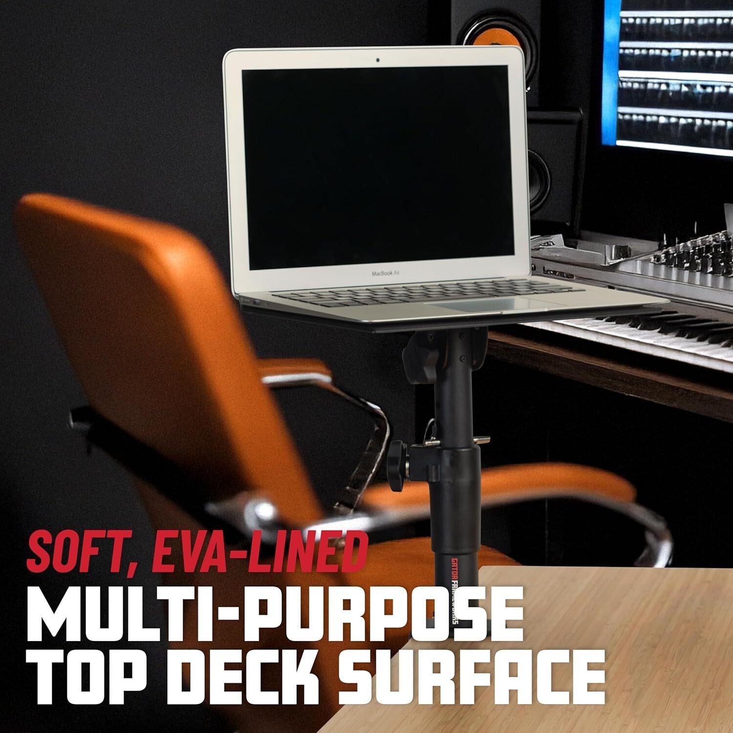 Adjustable Clamp-On Studio Monitor Stands - Elevate Your Audio Experience