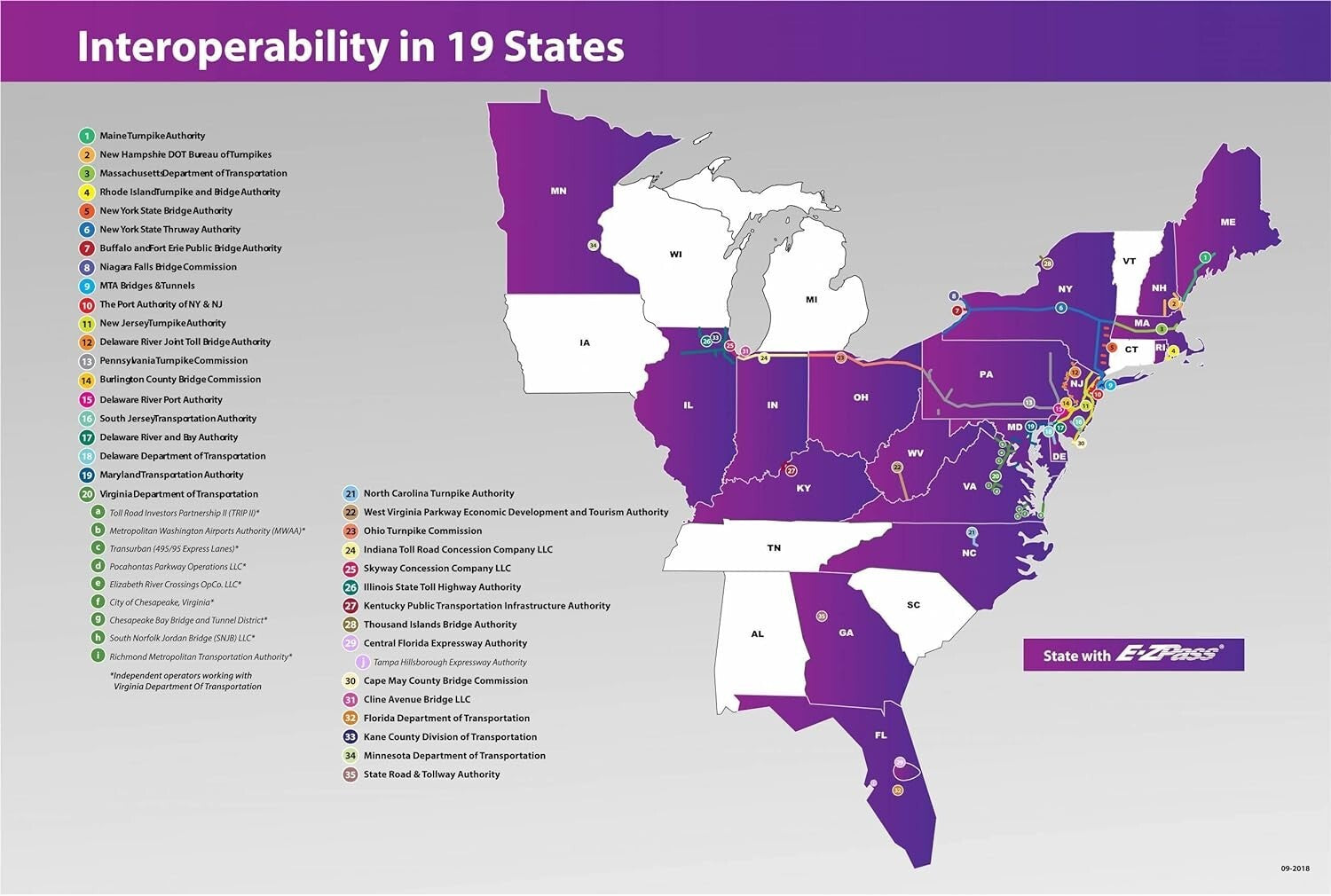 E-ZPass Transponder 2-Pack for Indiana Toll Road - Easy Activation Included