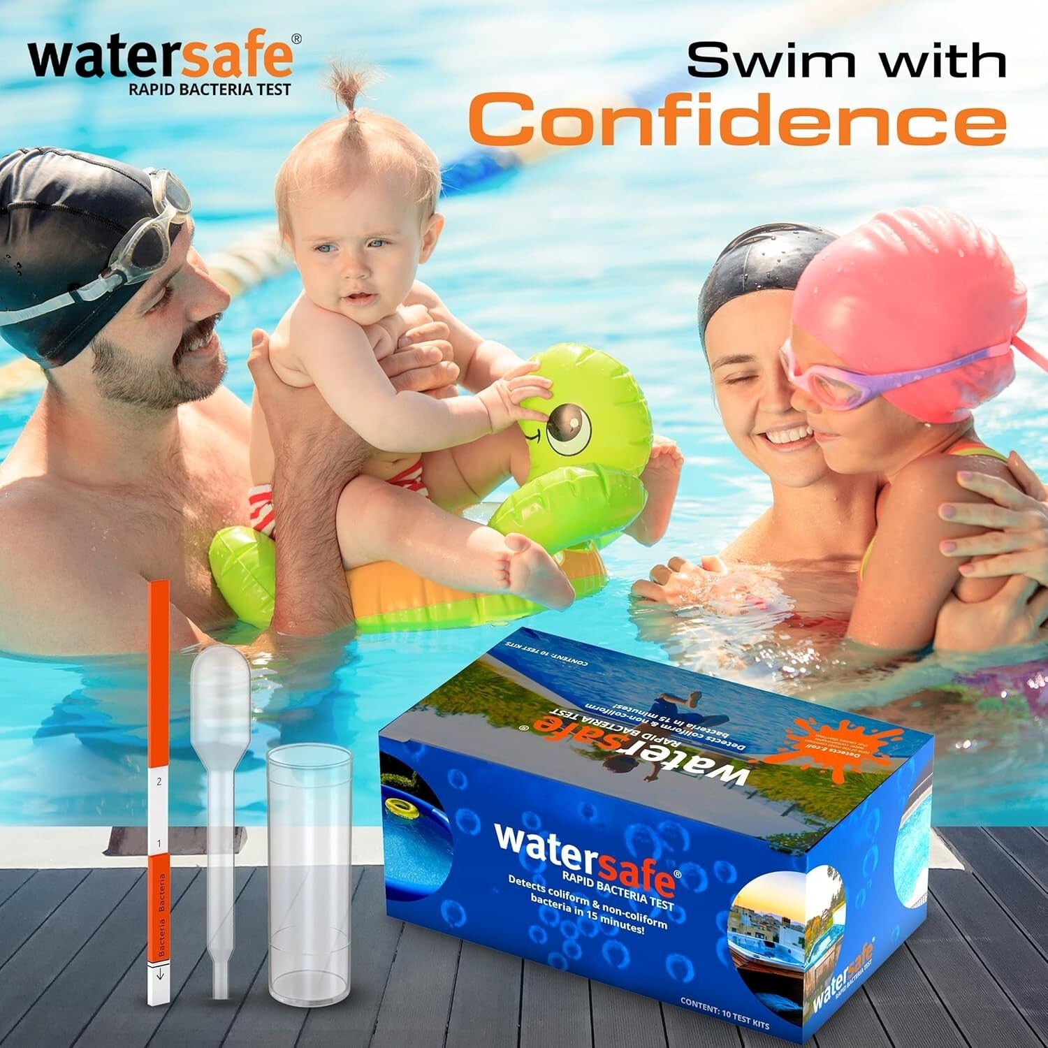 On-the-Spot Pool & Spa Bacteria Detection Kit - Accurate Results in 15 Minutes