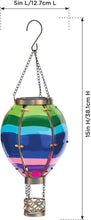 Load image into Gallery viewer, Decorative Solar-Powered Hot Air Balloon Lantern – Unique Gift for Garden Lovers