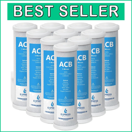 10 Inch 5 Micron Water Filter Replacements - Remove Contaminants & Improve Taste