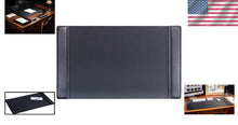 Load image into Gallery viewer, Luxury Leather Desk Mat with Side Rails - Elegant Office Surface Protector