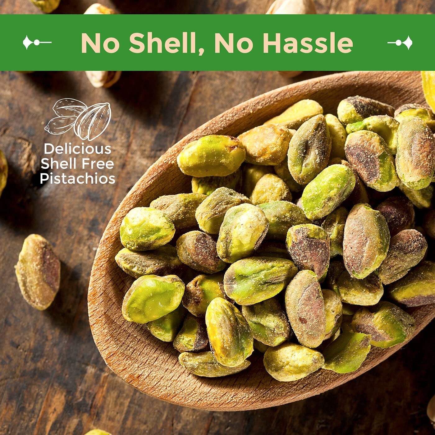 5LB Bag of Roasted Shelled Pistachios - Low Sodium, Perfect for Healthy Snackers
