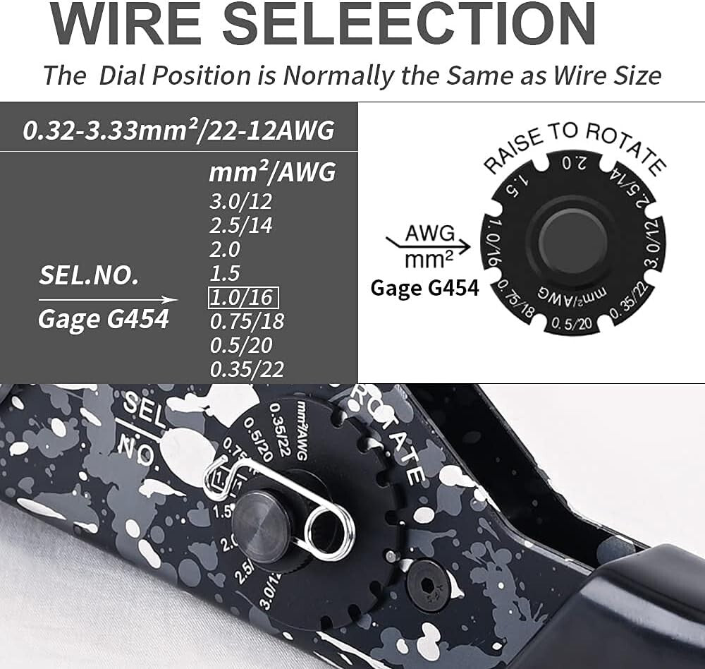 Heavy-Duty Crimping Tool for Deutsch Connectors - Size 12, 16, 20 Solid Contacts