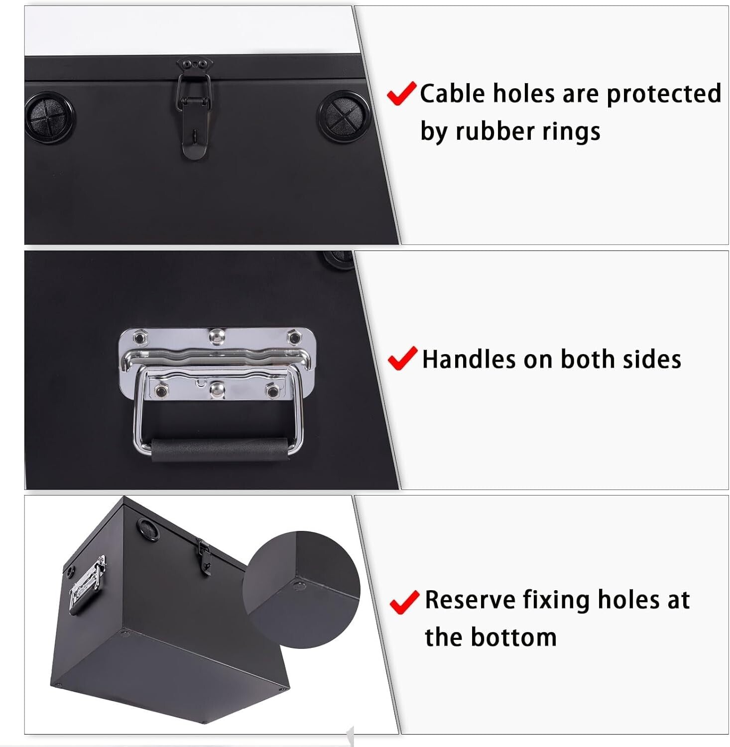 Portable Battery Relocation Kit for RVs and Trailers - Steel and Versatile