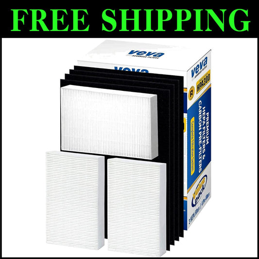 Complete HEPA Filter Kit for Honeywell Purifiers - 3 Filters & 4 Carbon Pre-Cuts