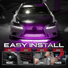 Load image into Gallery viewer, 24" Waterproof RGB LED Strips with Music Sync - Bluetooth Control for Vehicles