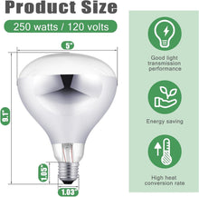 Load image into Gallery viewer, Radiant 24-Pack 250W Heat Lamp Bulbs - Essential for Animal Breeding &amp; Comfort