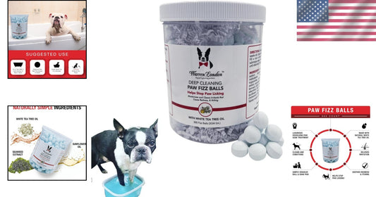 Natural Dog Paw Soak Balls - Eliminate Licking & Soothe Itchy Paws Effectively