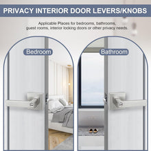 Load image into Gallery viewer, Premium 6-Pack Zinc Alloy Door Levers with Satin Nickel Finish | Easy Install