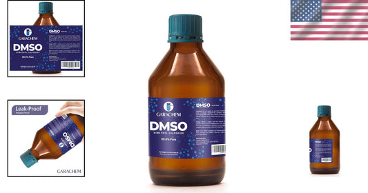 Pure DMSO Liquid in Durable Glass Bottle - 500ml, Odor-Free, Non-Diluted