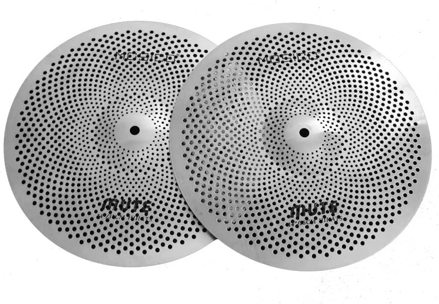 5-Piece Low Noise Cymbal Set for Beginners - Stainless Steel Construction