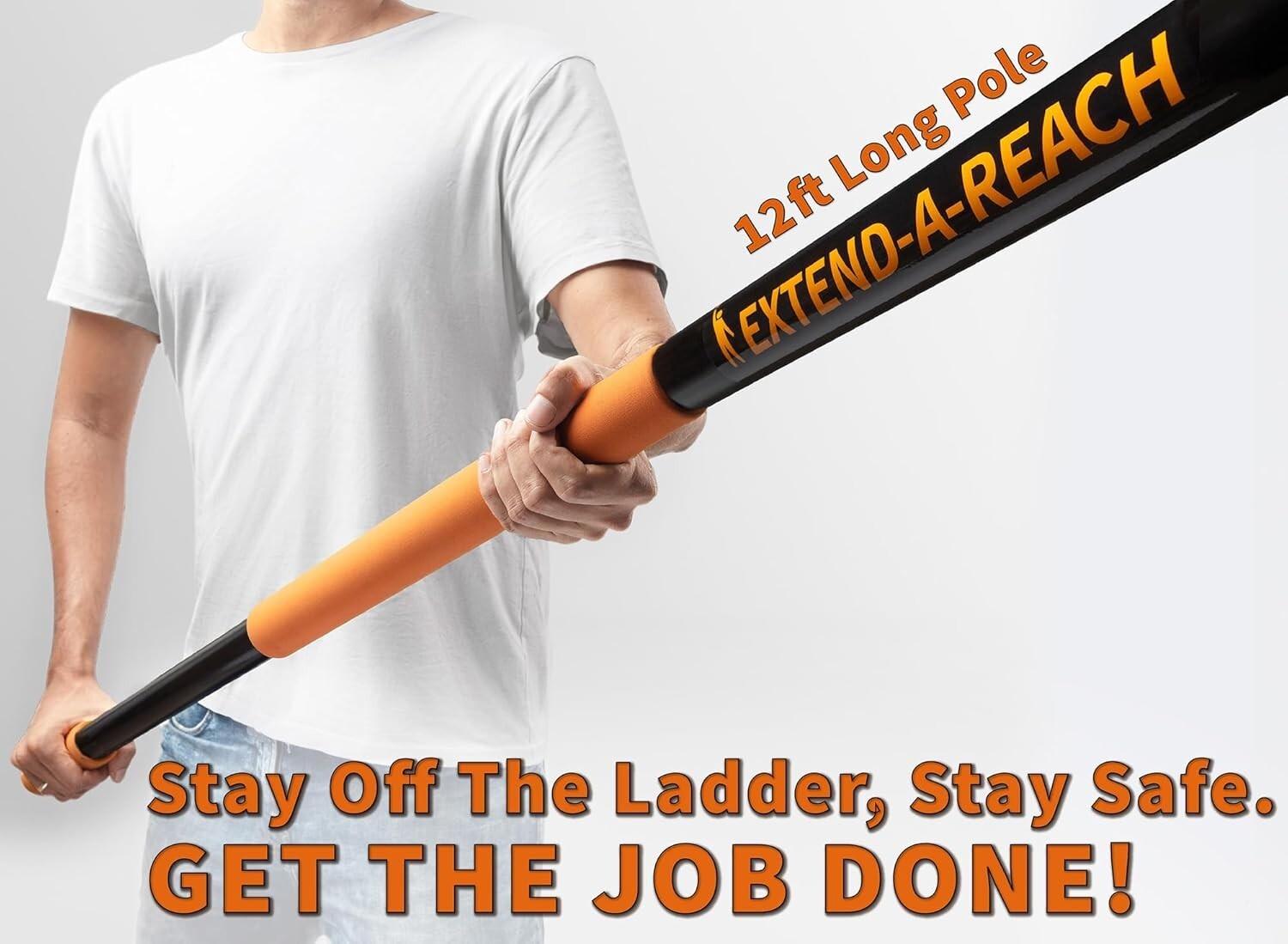 20-Foot Reach Window Cleaning Tool with Adjustable Extension Pole - Eco-Friendly