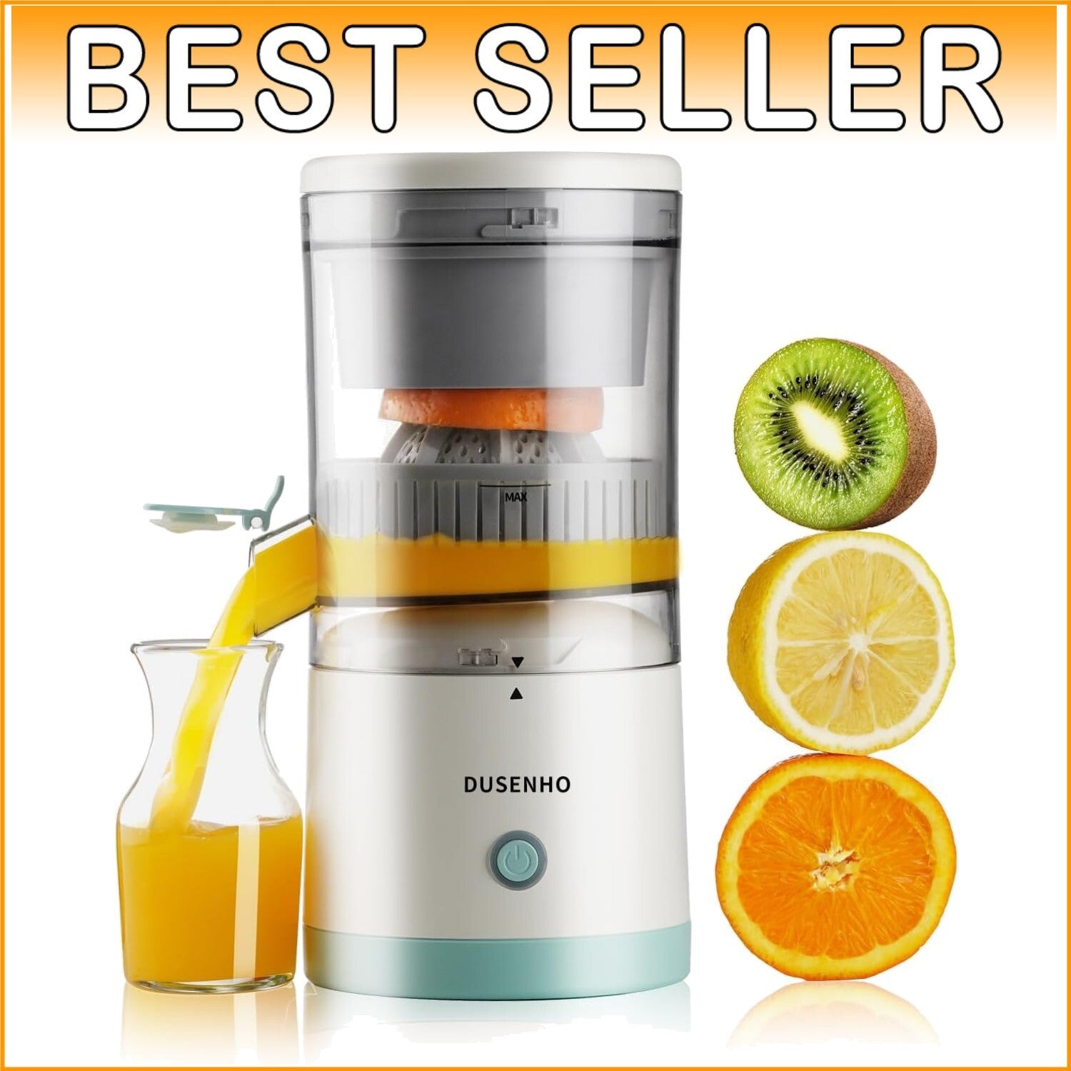 Portable Electric Juicer with USB-C Charging - Ideal for On-the-Go Citrus Lovers