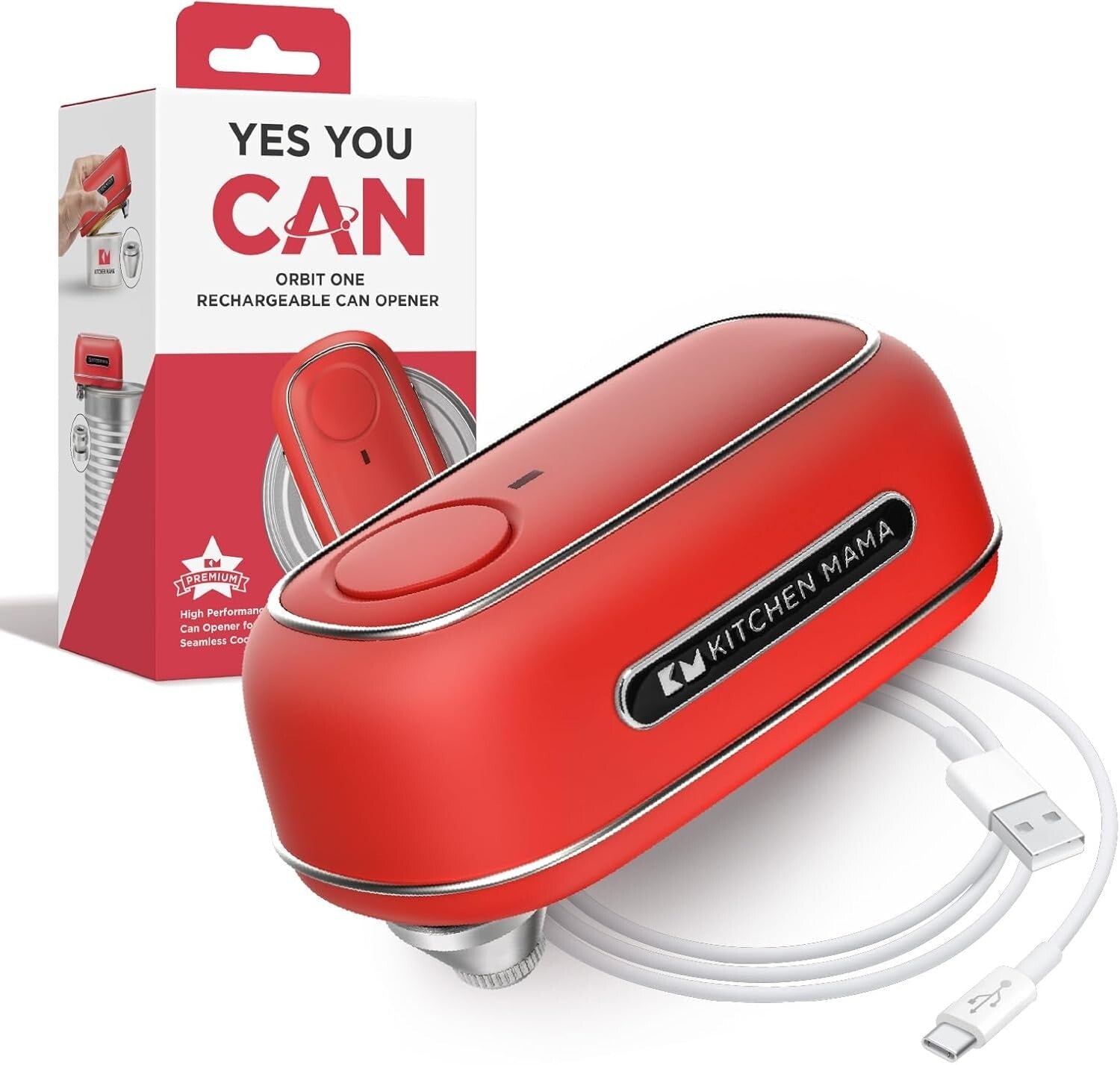 Elegant Orbit One Automatic Can Opener - Smooth Edge, Professional Blade Design