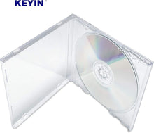 Load image into Gallery viewer, Premium 50-Pack Clear CD Jewel Cases - Standard Size for Organized Storage